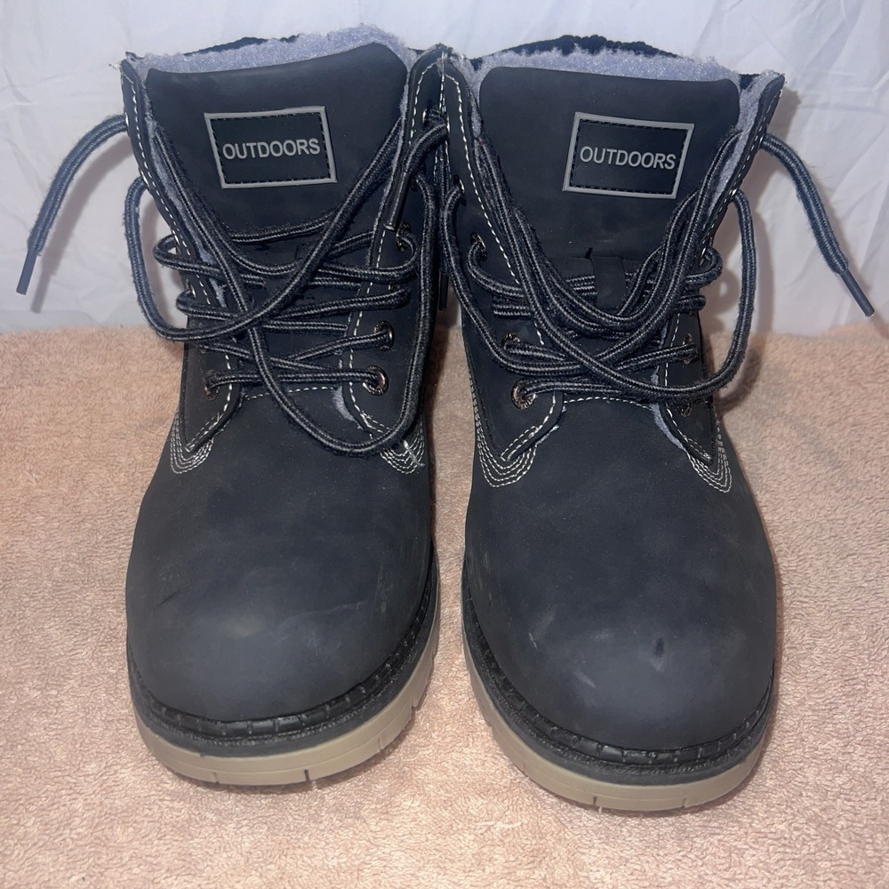 Womens Boots Outdoors Brand Black US size 8, EU Size 39, Lined